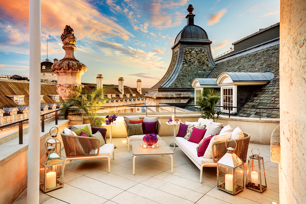 The Dome Penthouse, atop Hotel Café Royal, can be a restful sanctuary or booming party venue